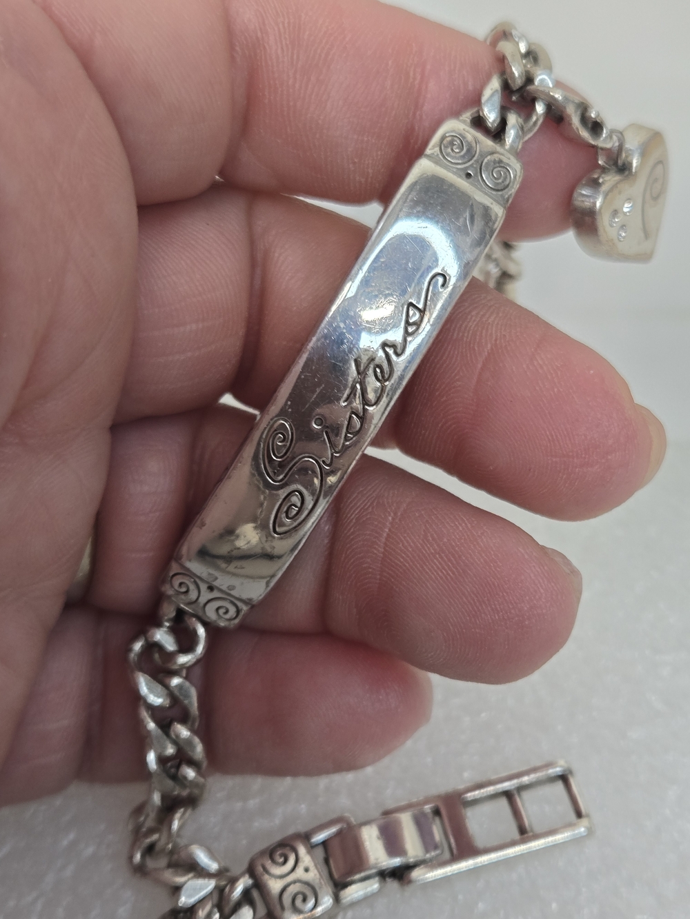 Brighton Silver 'Sisters' Script Bracelet